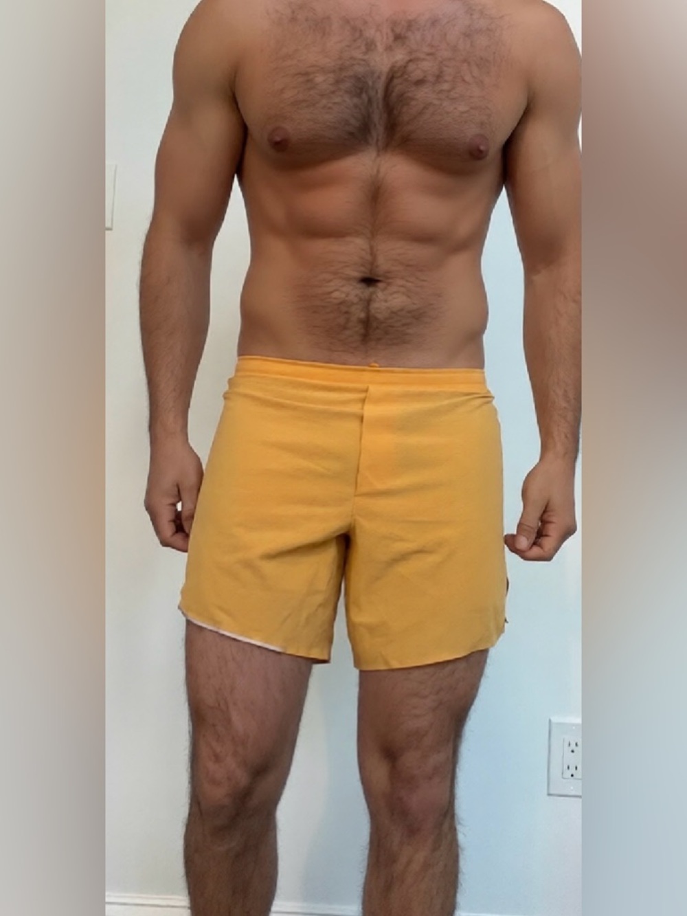 Lululemon fast and free 6 inch in orange